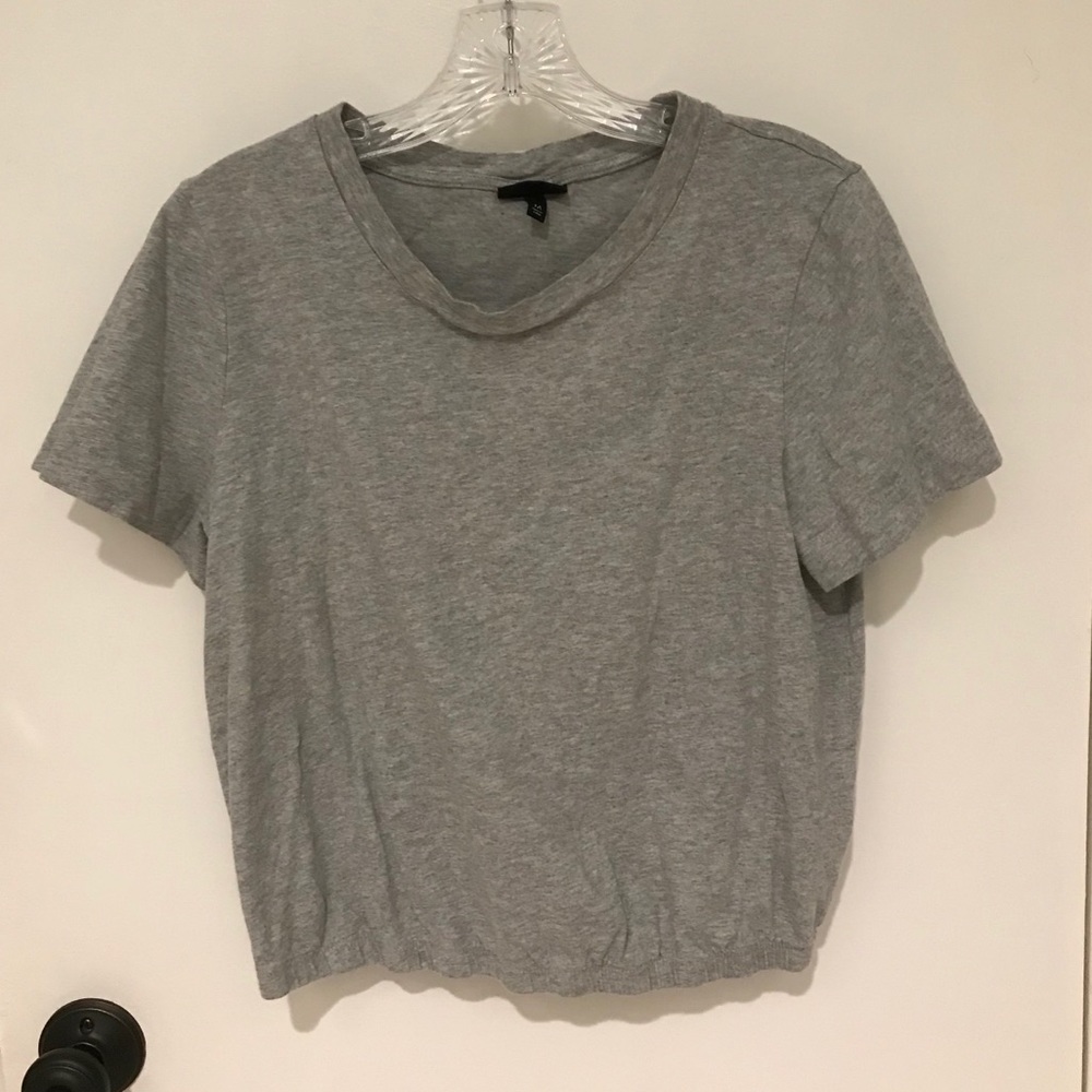 Who What Wear Short Sleeve Cropped Tee